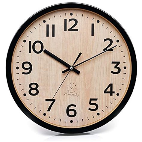 Dreamsky 12 Large Wall Clock Battery Operated Non Ticking Quartz