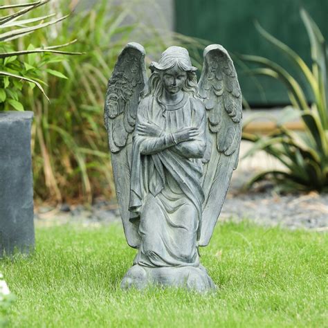 Trinx Kneeling Angel Garden Statue Wayfair