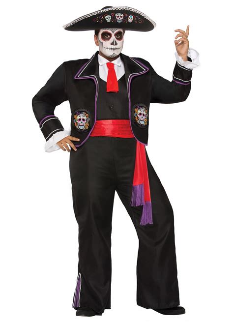 Day Of The Dead Mariachi Men Holiday Costumes