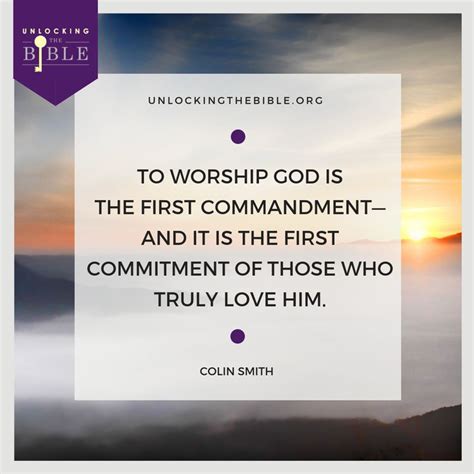 Is Worshiping God The First Commitment Of Your Life Worship God