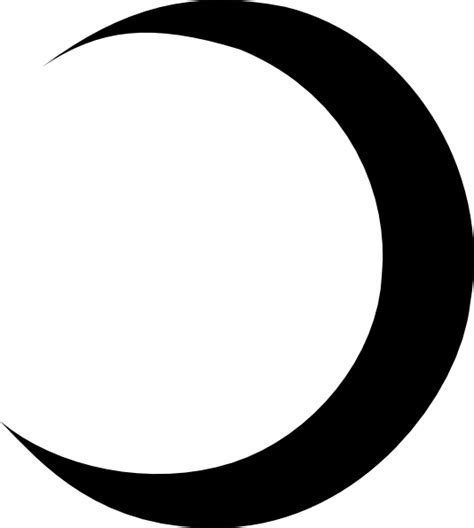 Crescent Moon Clipart Black And White Clipart Panda Circle Png