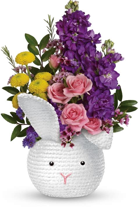 Hoppy Easter Bouquet By Teleflora Easter Bouquet Easter Floral