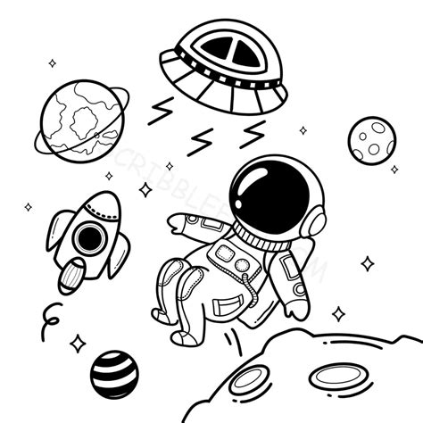 32 Free Astronaut Coloring Pages Printable