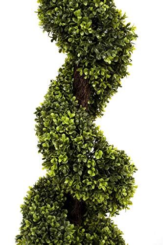2 X Artificial Topiary Boxwood Spiral Trees 5ft150cm Fake Plants