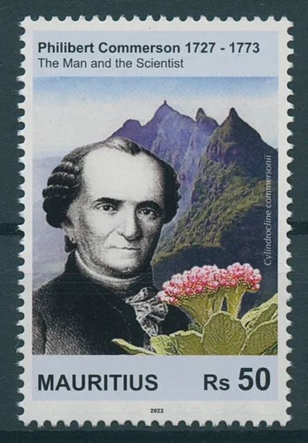 Mauritius Stamps 2023 Mnh Philibert Commerson French Naturalist Flowers