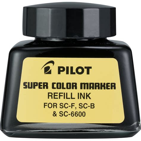 Pilot Super Color Permanent Marker Ink Refill Black