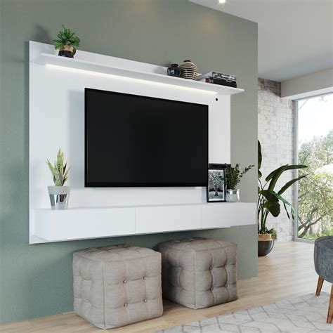 Bliss Modern Floating Entertainment Center Wall Mounted Entertainment
