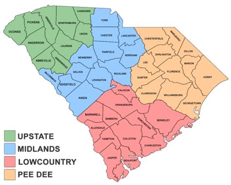 Upstate Midlands Lowcounty And Pee Dee What Does It Mean