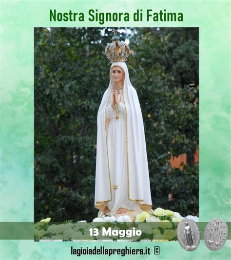 Il 13 maggio ricorre la memoria della beata vergine maria di fatima, più comunemente nota come madonna di fatima, dal nome del paesino portoghese che. 13 Maggio Nostra Signora di Fatima nel 2020 | Madonna ...