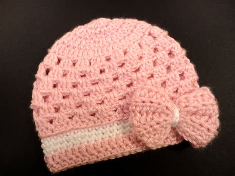 Crochet Baby Hat Pattern Newborn To 3 Years Baby Girl Hat Sassy Bow