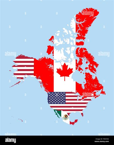 North America Maps Stock Vector Images Alamy