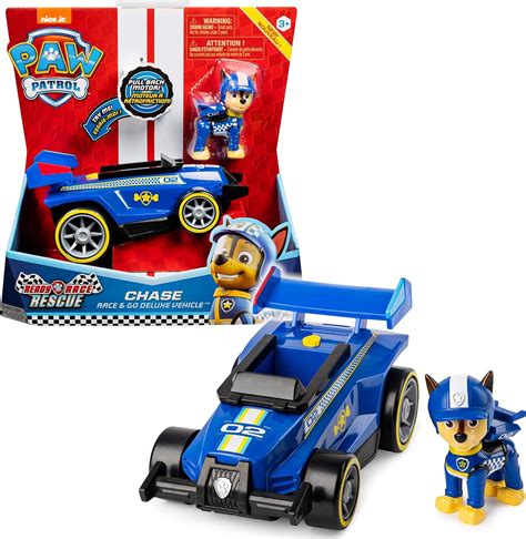 Paw Patrol Chases Race And Go Deluxe Basis Fahrzeug Mit Figur Ready