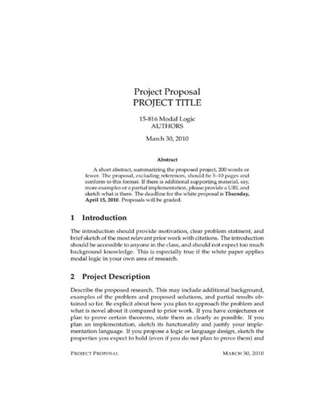 21 Simple Project Proposal Templates Pdf Word