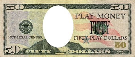 realistic play money templates  printable play money