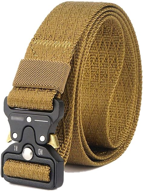 Tactical Belt Military Style Heavy Duty Belt Mens Adjustable Nylon