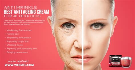Anti Ageing Cream Ad Template Postermywall