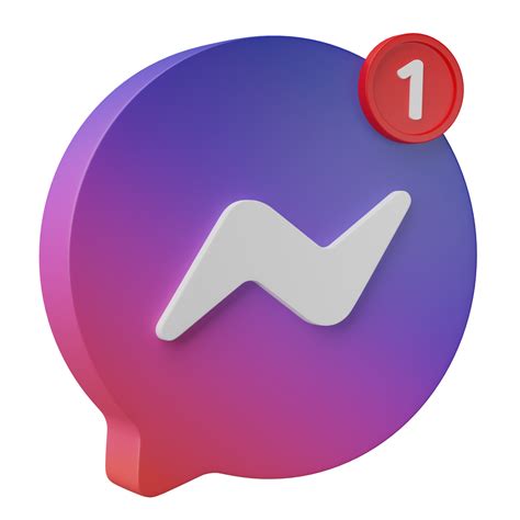 3D render, Meta chat messenger, Facebook messenger with new