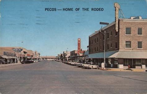 Pecos Home Of The Rodeo Texas Postcard
