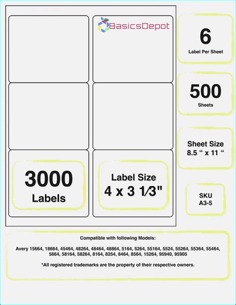 Avery 5264 Label Template Labels Ideas 2019