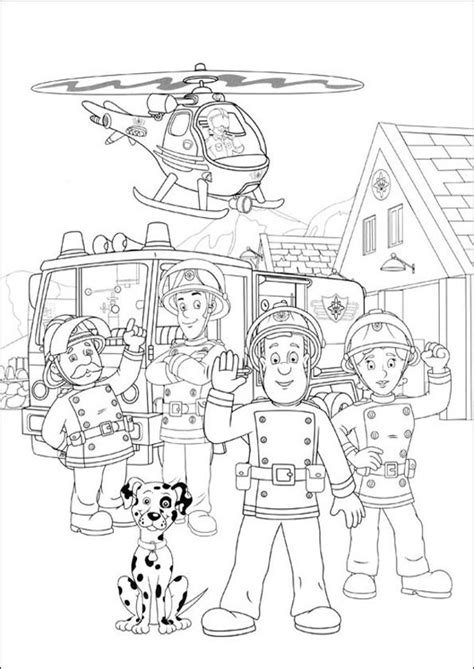 Dann haben wir hier genau das richtige für euch: Feuerwehrmann Sam zum drucken 42 | Ausmalbilder ...