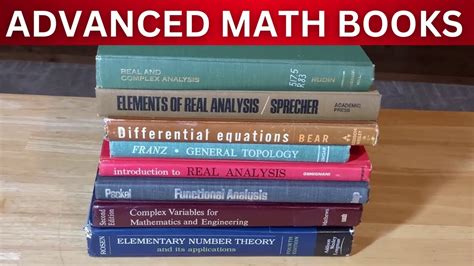 8 Math Books For Mastering Higher Level Mathematics Youtube