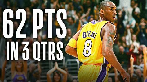 Kobe Bryants 62 Points Through 3 Quarters Youtube