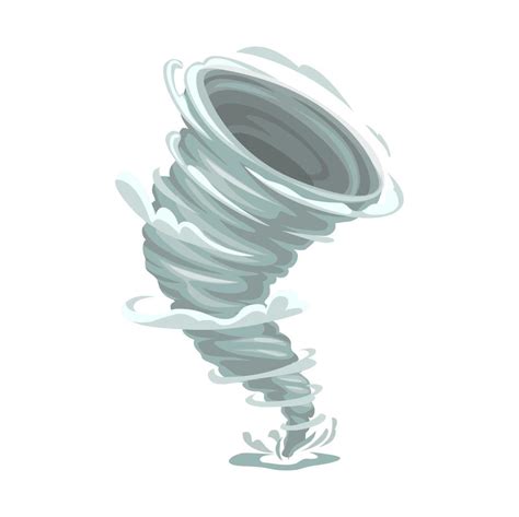 Cartoon Tornado Storm Cyclone Hurricane Wind 13937422 Vector Art At