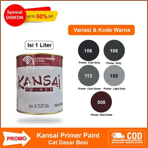 Jual Cat Dasar Primer Besi Anti Karat Kansai Paint Bocor Besi Logam