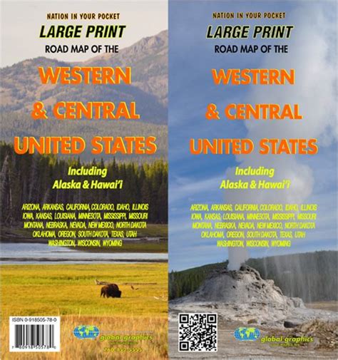 Central And Western United States Large Print Map Gm Johnson Maps