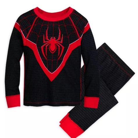 Disney Pajamas Nwt Spiderman Miles Morales Costume Pj Pals For Kids