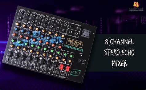 MEDHA PROFESSIONAL 8 CHANNEL STERO ECHO MIXER Amazon In Musical