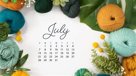 It is the hottest month in most countries and also known as the summer month. Free Downloadable July 2019 Calendar - KnitPicks Staff ...