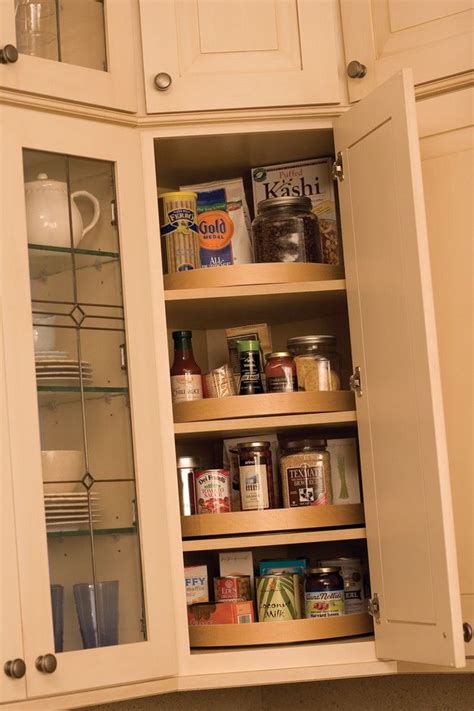 You can use these on the inside or outside of your cabinet and then come in just about all kinds of shapes, sizes and colors! Corner Kitchen Cabinet Organizer | Kitchen cabinet design ...