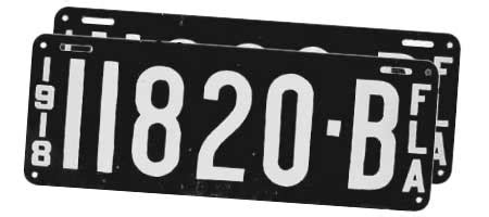 Antique Auto Plates Florida - TPONJI
