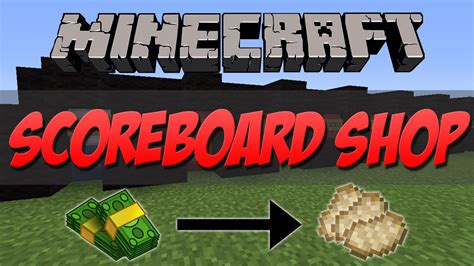 Minecraft Tutorial Scoreboard Shop 18 Youtube