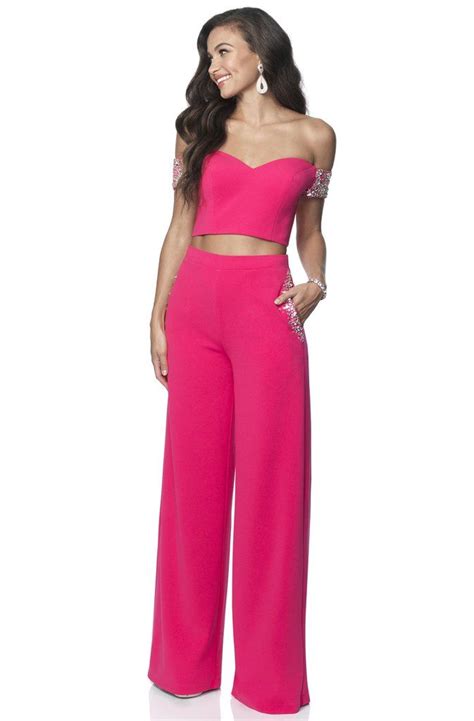 Blush By Alexia Designs 11890 Embellished Two Piece Pantsuit In 2020