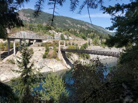 The Brilliant Suspension Bridge Near Castlegar British Columbia Canada