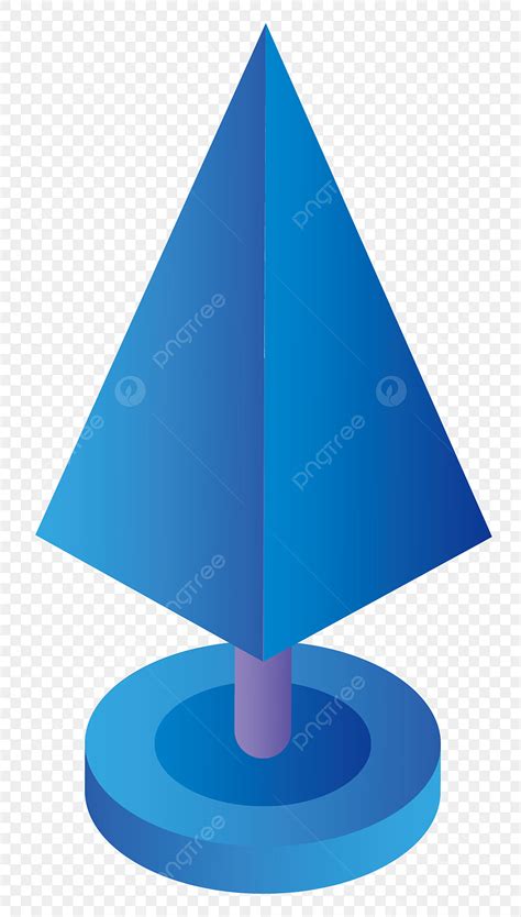 Pola Dekoratif Biru, Kerucut, Tiga Dimensi, Bangunan PNG dan Vektor