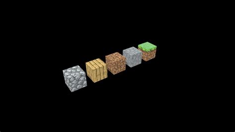 Minecraft Block Collection Download Free 3d Model By Durvesh S