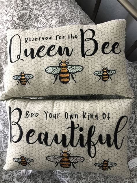 My Pillows Of Inspiration💤🐝 Bee Inspired Bees Knees Burlap Bag