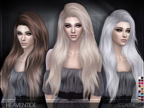 Stealthic Heaventide Female Hair The Sims 4 Catalog Womens