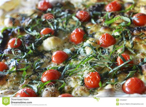 Cheese in hindi,pizza cheese spread,mozzarella cheese without rennet,homemade cheese,yummy. Mozzarella Della Pizza Con I Pomodori Ciliegia Immagine ...
