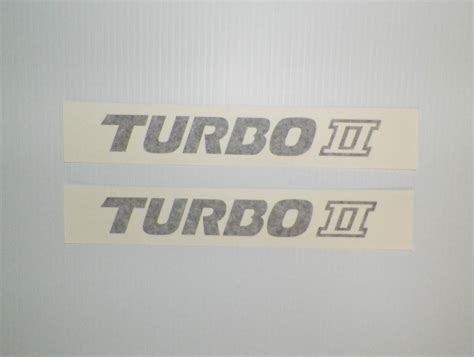 New 87 91 Mazda Rx 7 Turbo 2 Side Fender Decal Pair Rx7 Fc Fc3s 13bt