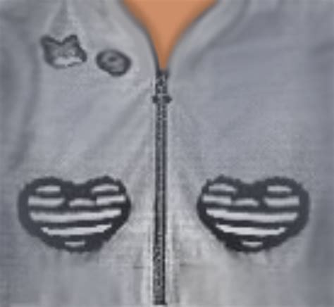 Free Roblox T Shirt Heart Grey Jacket ⛓ Roblox T Shirt Free T Shirt