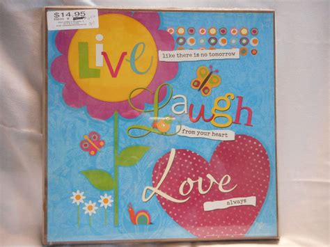 Live Like There No Tomorrow Laugh From The Heart Love Always Etsy Hanging Signs Love Always