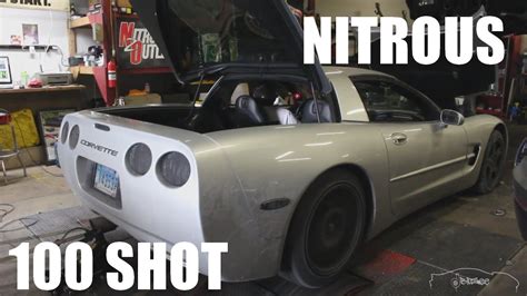 1999 C5 Corvette Dyno Nitrous Express Plate Kit 100 Shot Youtube