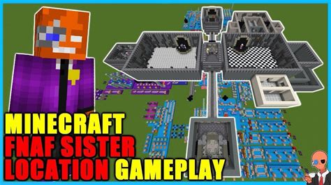 How To Build Fnaf Cuppateaexes Sister Location Map In Minecraft Youtube