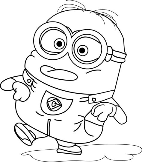 Benefits of introducing coloring pages for your children. Shape Free Coloring Pages Of Minion | Minion coloring ...