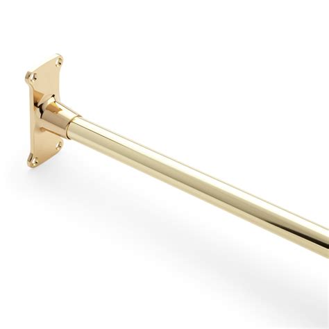 Corner Solid Brass Shower Curtain Rod Bathroom