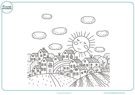 Dibujos de Paisajes para Colorear y Pintar de forma fácil